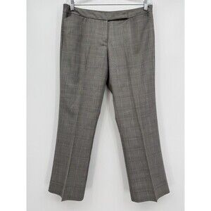 The Limited Drew Fit Trouser Womens Sz 8 Gray Plaid Academia Preppy Office Pants